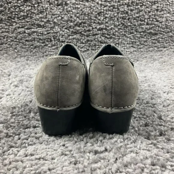 Women's Taupe Suede Clogs - Picture 2 of 8